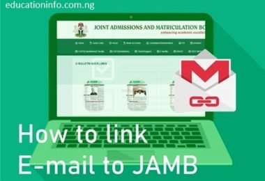 How to link email to jamb