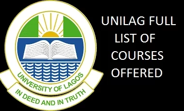 COURSES OFFERED IN UNILAG